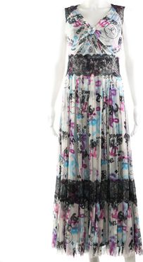 Chanel Multicolor Silk Lace Dress, Size 38, Never Worn