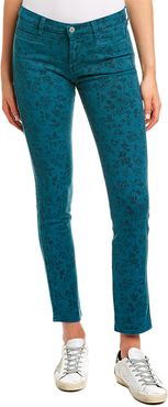 MiH Jeans Ellsworth Wild Rose Teal High-Rise Skinny Leg