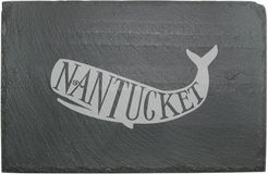 Susquehanna Glass Nantucket Whale Slate Cheese Server