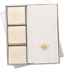 Carved Solutions Bee 15pc Soap & Towel Set