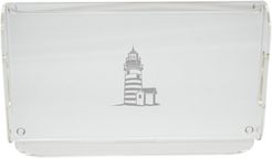 Lighthouse 16.5in Acrylic Serving Tray with Handles