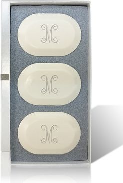 Carved Solutions Set of Three Monogrammed Soap Bars