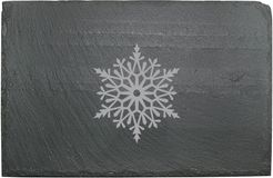 Susquehanna Glass Let It Snow Slate Cheese Server