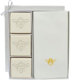 Carved Solutions Bee Soap And Towel Set