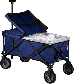 Picnic Time Adventure Wagon Elite Folding Utility Wagon with Table & Liner