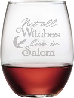 susquehanna Set of 4 Not All Witches Stemless Wine Glasses