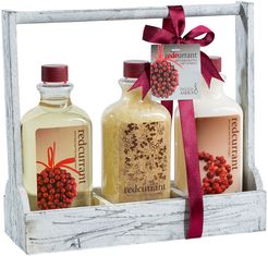 Freida & Joe Redcurrant Perfumed Bath Gift Set in Three Sectional Caddy