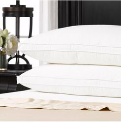 Exquisite Set of 2 Overstuffed Luxury Plush Med/Firm Gel Filled Side/Back Sleeper Pillow