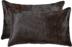 lifestyle brands Set of 2 Torino Cowhide Pillows