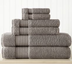 Modern Threads 6pc 100% Turkish Cotton Towel Set