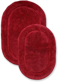 Superior 2pc Oval Bath Rug Set