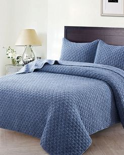 Christopher Knight Home Crushed Stone Quilt Set