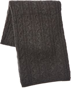 Alashan Cashmere Cable Rope Stitch Knit Throw