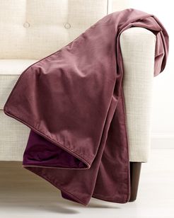 Montague and Capulet Montague and Capulet Cotton Velvet Piped Edge Throw