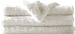 Charisma Luxe Faux Fur Ivory Throw In Gift Box