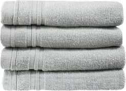 Melange 100% Turkish Cotton 4pc Wash Towel Set