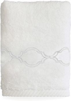 Linum Home Textiles Soft Twist Silver Trellis Washcloth