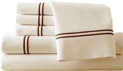 Modern Threads Easy Care 6pc Embroidered Sheet Set