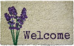 Entryways Lavender Welcome Doormat