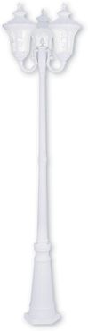 Livex Oxford 3-Light White Outdoor 3 Head Post