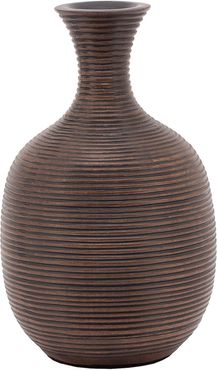 Torre & Tagus Colombo Ribbed Resin Tall Bulb 8in Vase