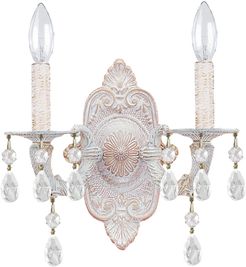 Crystorama 2-Light Paris Market Sconce Swarovski Strass Crystal