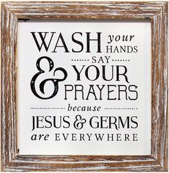 Stratton Home Decor Wash Your Hands Say Your Prayers