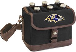 Legacy Beer Caddy' Cooler Tote with Opener with Baltimore Ravens Digital Print