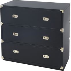 Butler Anew Blue 3 Drawer Campaign Chest