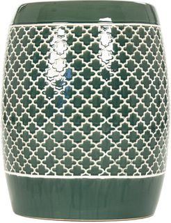 Zentique Gable Garden Stool Teal