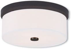 Livex Meridian  2-Light Bronze Ceiling Mount