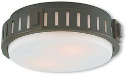 Livex Portland 2-Light Olde Bronze Ceiling Mount