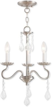 Livex Callisto 3-Light Brushed Nickel Mini Chandelier