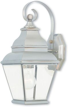 Livex Exeter 1-Light BN Outdoor Wall Lantern