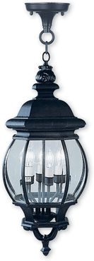 Livex Frontenac 4-Light Black Chain Lantern