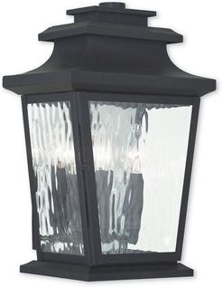 Livex Hathaway 3-Light Bronze Outdoor Wall Lantern