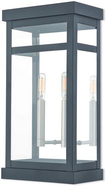 Livex Hopewell 2 Light BK Outdoor Wall Lantern