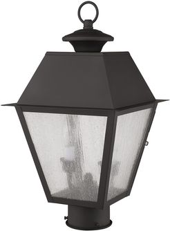 Livex Mansfield 2-Light Bronze Outdoor Post Lantern
