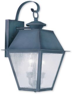 Livex Mansfield 2-Light Charcoal Outdoor Wall Lantern
