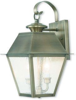 Livex Mansfield 3-Light VPW Outdoor Wall Lantern