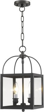 Livex Milford 2-Light Bronze Chain Hang/Ceiling Mount