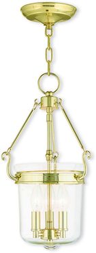 Livex Rockford 3-Light Polished Brass Pendant