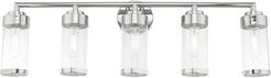 Livex Hillcrest 5 Lt Polished Chrome Bath Vanity