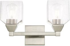 Livex Aragon 2 Lt Brushed Nickel Bath Vanity