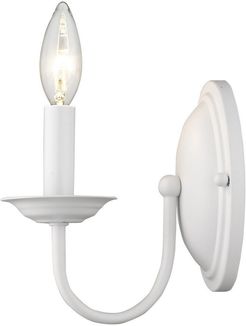 Livex Williamsburgh 1-Light White Wall Sconce