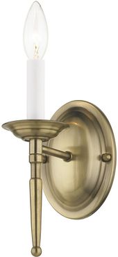 Livex Williamsburgh 1-Light Antique Brass Wall Sconce