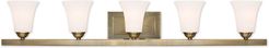 Livex Ridgedale 5-Light Antique Brass Bath Vanity