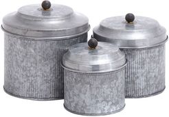 Set of 3 Metal Canisters
