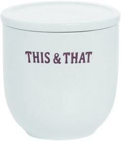 Transpac Ceramic White Spring Farmhouse This and That Container