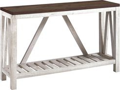 Hewson 52in Rustic Country Entryway Accent Console Table